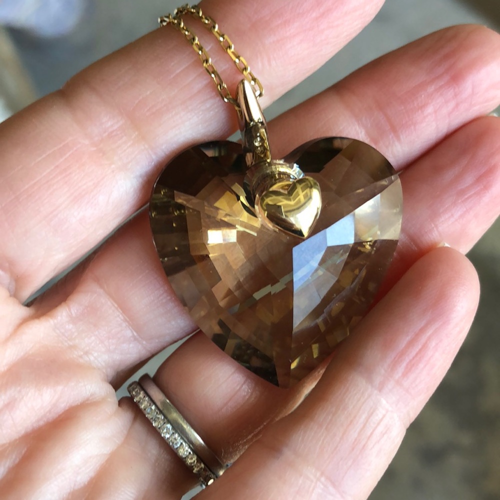 ❌SOLD!❌Swarovski heart necklace - Picture 1 of 6